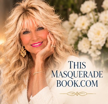 Sandra Wilson with white flowers: ThisMasqueradeBook.com